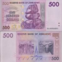 *500 dolár Zimbabwe 2007, P70 UNC - Kliknutím na obrázok zatvorte -